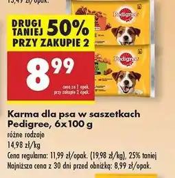 Biedronka Karma dla psa w saszetkach Pedigree, 6x100 g oferta