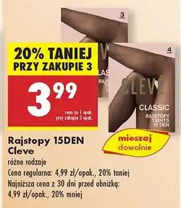 Biedronka Rajstopy 15DEN Cleve oferta