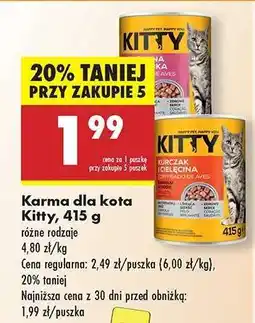 Biedronka Karma dla kota Kitty, 415 g oferta