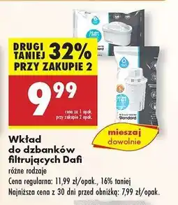 Biedronka Wkład do dzbanków filtrujących Dafi oferta