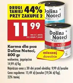 Biedronka Karma dla psa Dolina Noteci, 800 g oferta
