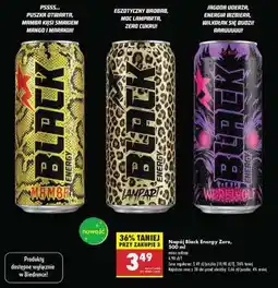 Biedronka Napój Black Energy Zero, 500 ml oferta