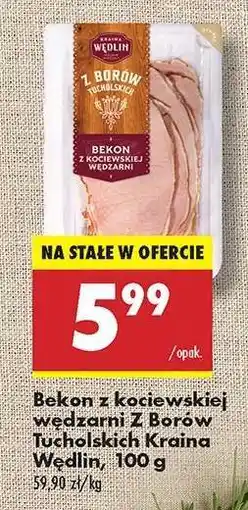 Biedronka Bekon z kociewskiej wędzarni Z Borów Tucholskich Kraina Wędlin, 100 g oferta
