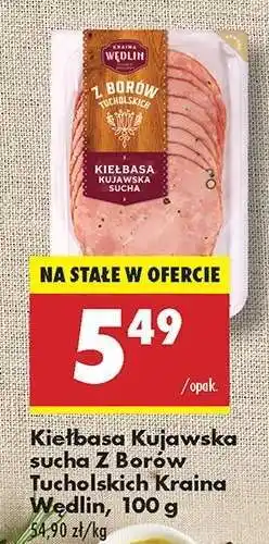 Biedronka Kiełbasa Kujawska sucha Z Borów Tucholskich Kraina Wędlin, 100 g oferta
