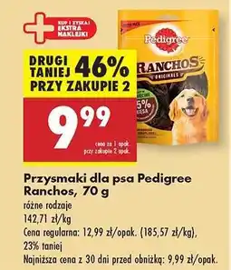 Biedronka Przysmaki dla psa Pedigree Ranchos, 70 g oferta