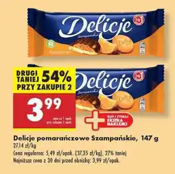 Biedronka Delicje pomarańczowe Szampańskie, 147 g oferta