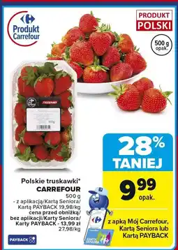 Carrefour Market Truskawki polskie 500 g Carrefour oferta