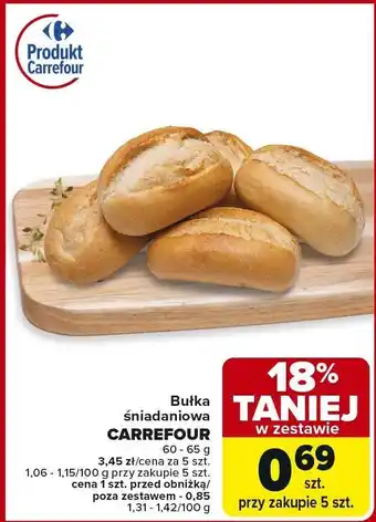 Carrefour Market Bułka śniadaniowa Carrefour oferta