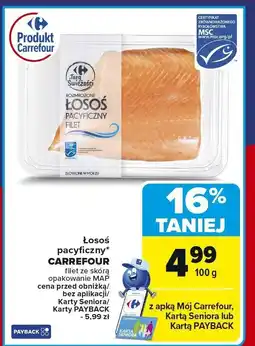 Carrefour Łosoś pacyficzny filet Carrefour oferta