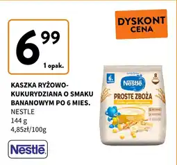 Intermarche Kaszka ryżowo-kukurydziana o smaku bananowym po 6 mies. Nestle oferta