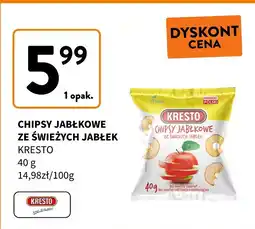 Intermarche Chipsy jabłkowe ze świeżych jabłek 40 g Kresto oferta