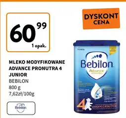 Intermarche Mleko modyfikowane Advance Pronutra 4 Junior Bebilon oferta