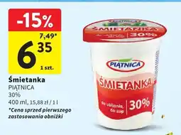 Intermarche Śmietanka Piątnica 30% 400ml oferta