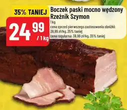 Polomarket Boczek paski mocno wędzony Rzeźnik Szymon 1kg oferta