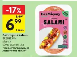 Intermarche Bezmięsne salami BEZMIĘSNY plastry oferta