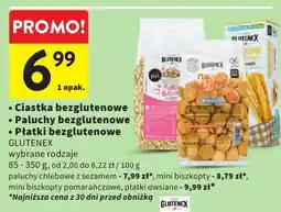 Intermarche Ciastka bezglutenowe Paluchy bezglutenowe Płatki bezglutenowe GLUTENEX oferta