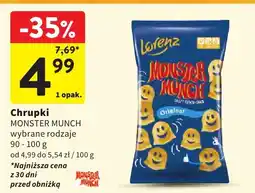 Intermarche Chrupki MONSTER MUNCH 90-100g oferta