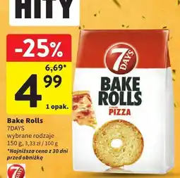 Intermarche Bake Rolls 7DAYS Pizza 150g oferta
