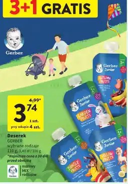 Intermarche Deserek GERBER 110 g oferta
