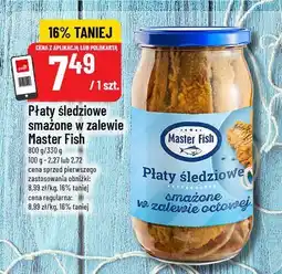 Polomarket Płaty Płaty śledziowe smażone w zalewie Master Fish oferta