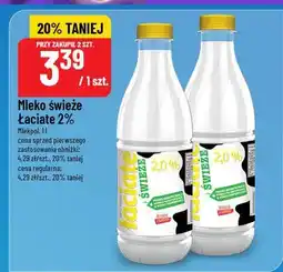 Polomarket Mleko świeże łaciate 2% 1l Mlekpol oferta