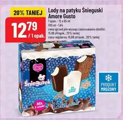 Polomarket Lody na patyku Śnieguski Amore Gusto 12x65ml oferta