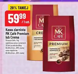 Polomarket Kawa ziarnista MK Café Premium lub Crema 1kg Strauss Cafe oferta