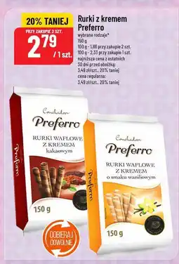 Polomarket Rurki z kremem Preferro 150g oferta