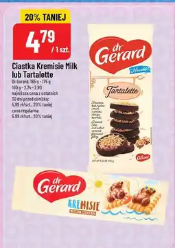 Polomarket Ciastka Kremisie Milk lub Taratalette dr Gerard 165-175g oferta