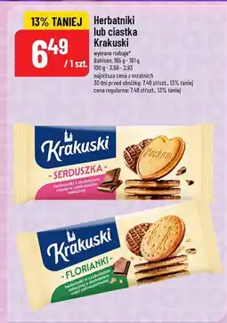 Polomarket Herbatniki lub ciastka Krakuski 165-181g oferta