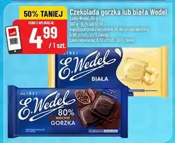 Polomarket Czekolada gorzka lub biała Wedel oferta