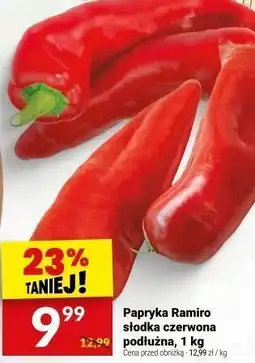 Twój Market Papryka Ramiro słodka czerwona podłużna, 1 kg Twój Market oferta