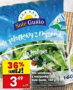 Twój Market Mix sałatkowy z roszponką Sole Gusto 160 g oferta