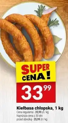 Twój Market Kiełbasa chłopska, 1 kg Twój Market oferta