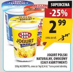 Arhelan Jogurt polski naturalny, owocowy (cały asortyment) Mlekovita oferta