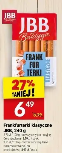 Twój Market Frankfurterki klasyczne JBB, 240 g oferta