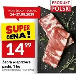 Twój Market Żebra wieprzowe paski 1 kg Twój Market oferta