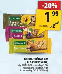 Arhelan Baton zbożowy BA! (cały asortyment) Bakalland oferta