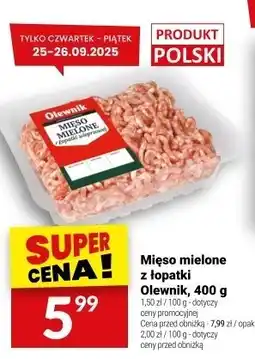 Twój Market Mięso mielone z łopatki Olewnik 400 g oferta