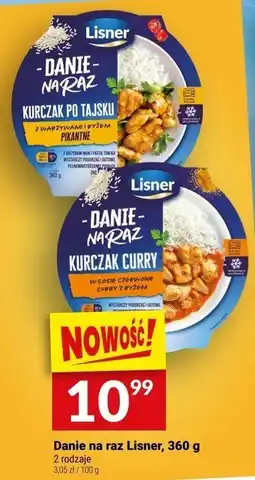 Twój Market Danie na raz Lisner Kurczak curry 360 g oferta