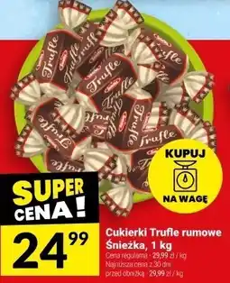 Twój Market Cukierki Trufle rumowe 1kg Śnieżka oferta