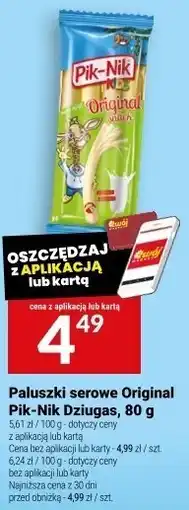 Twój Market Paluszki serowe Original Pik-Nik 80g oferta