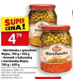 Twój Market Marchewka z groszkiem Wojna, 700 g / 450 g oferta