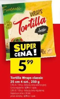 Twój Market Tortilla Wraps classic 25 cm 4 szt., 250 g Funtastic oferta