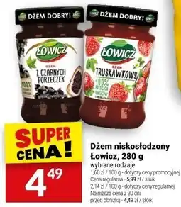 Twój Market Dżem niskosłodzony Łowicz, 280 g oferta