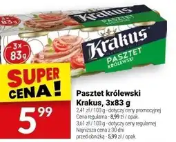 Twój Market Pasztet królewski Krakus, 3x83 g oferta