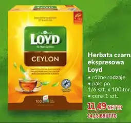 Makro Herbata czarna ekspresowa Loyd oferta
