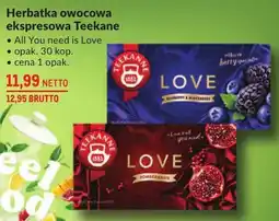 Makro Herbatka owocowa ekspresowa Teekanne All You Need Is Love oferta