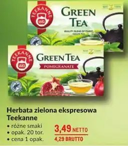 Makro Herbata zielona ekspresowa Teekanne oferta