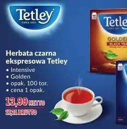 Makro Herbata czarna ekspresowa Tetley 100 tor oferta